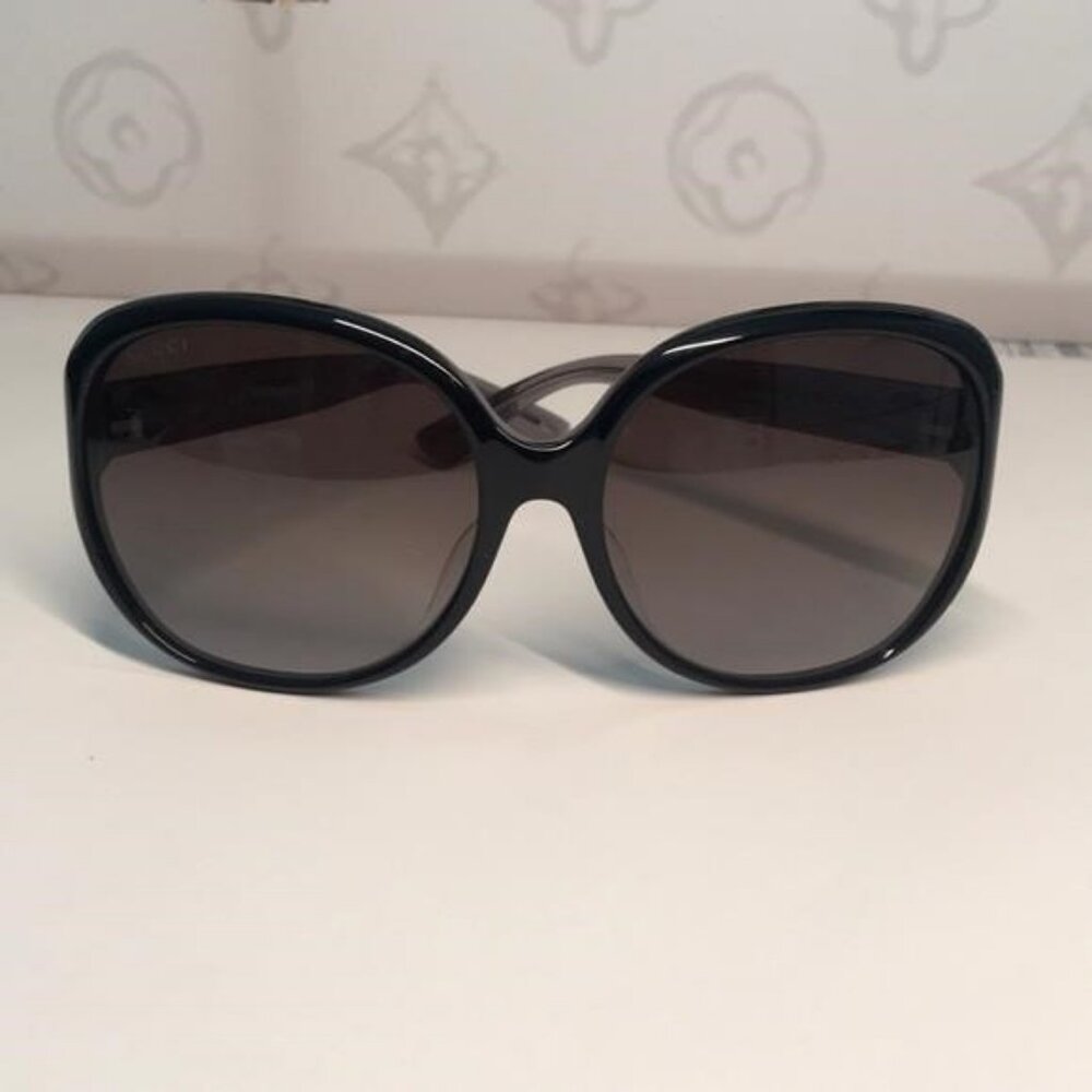 New Authentic Gucci Black Women's Sunglasses GG0080SK 002 - Picture 8 of 11